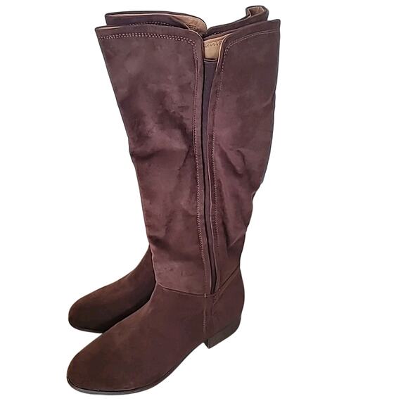NWT Universal Thread Brielle Tall Riding Boots Brown 9 MSRP $39.99 - Picture 3 of 9
